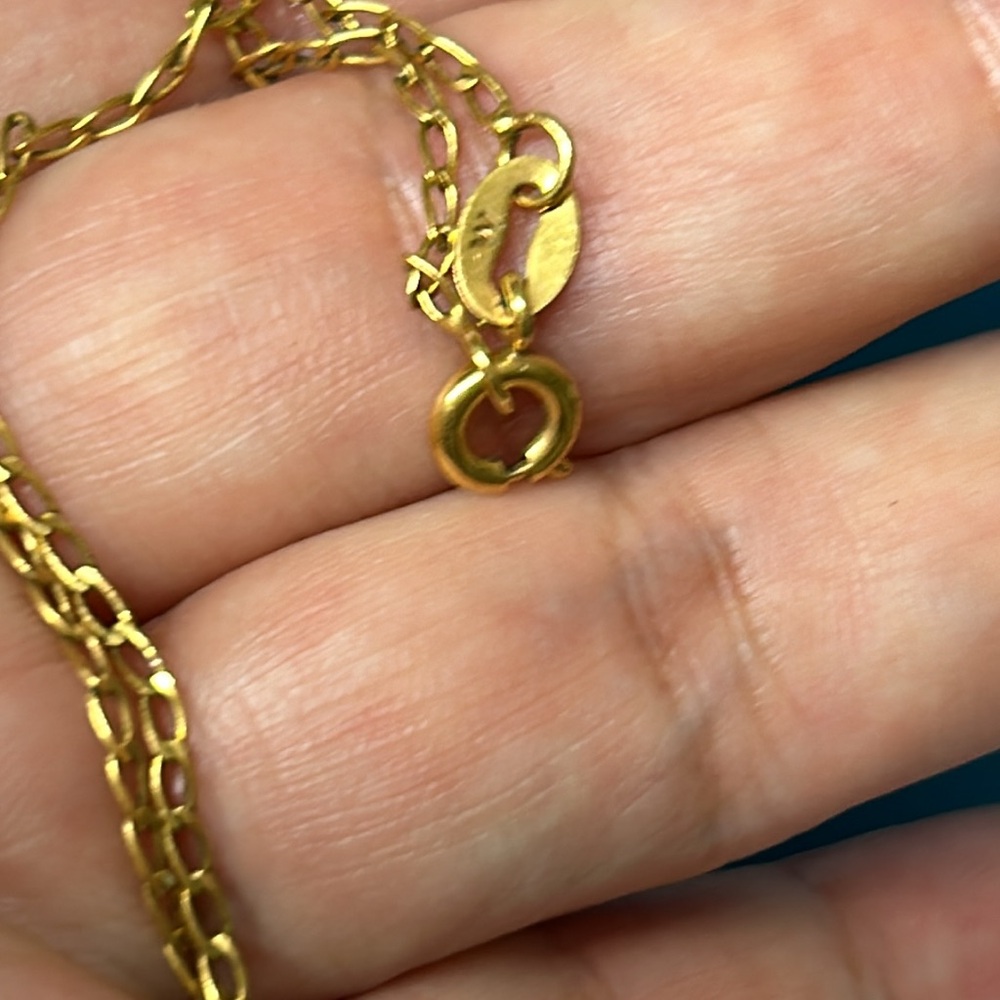 Vtg Gold Dipped Pinecone Pendant Necklace - image 3